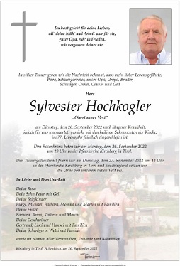 Sylvester Hochkogler